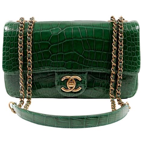 green classic chanel bag|emerald green chanel bag.